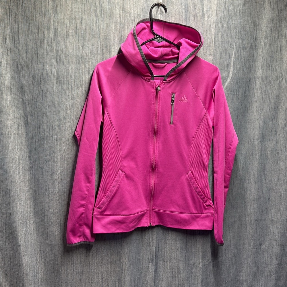 Adidas Women's Pink Hoodie size medium - Picture 2 of 8